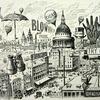 Punch image of advertisements in London